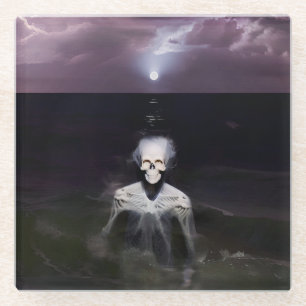 Geist auf See - Ölgemälde Glasuntersetzer