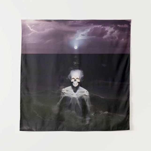 Geist auf See - Ölgemälde Wandteppich (Vorderseite)