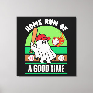 Geist Baseballspieler Halloween Leinwanddruck
