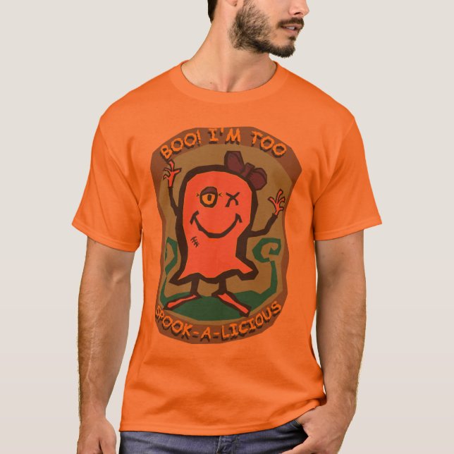 Geist BOO! Ich bin auch Gespenst-ein-lichos T-Shirt (Vorderseite)