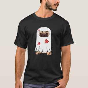 Geist Boo Mops Süßer Hund Halloween Kostüm Mops O T-Shirt