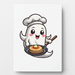 Geist-Chef � Lustiger Halloween-Koch-Shirt Fotoplatte