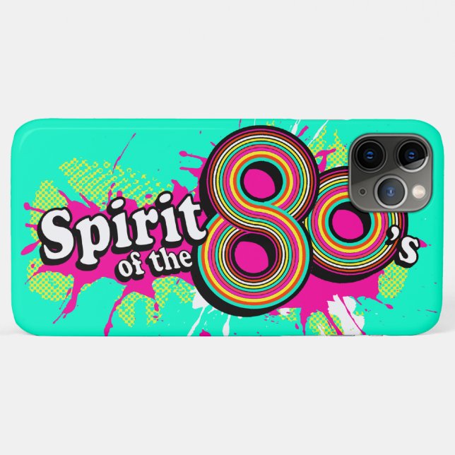 "Geist der 80er Jahre" Mädchen rosa Minze Case-Mate iPhone Hülle (Rückseite (Horizontal))