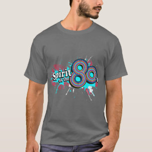 "Geist der Achtzigerjahre" Grau Logos t die T-Shirt