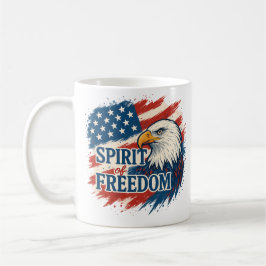Geist der amerikanischen Freiheit –Design zum 4. J Kaffeetasse
