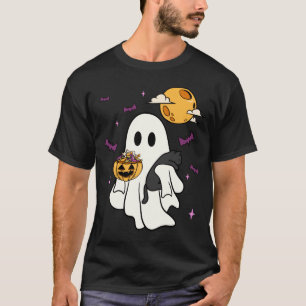 Geist, der eine schwarze Katze hält, fauler Hallow T-Shirt