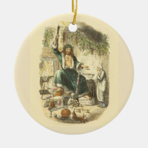 Geist der gegenwärtigen Weihnacht Scrooge Keramik Ornament