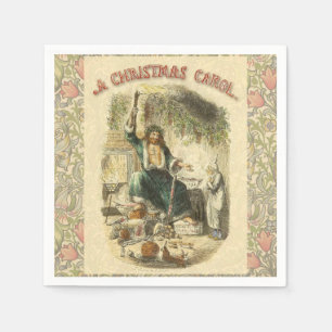 Geist der gegenwärtigen Weihnacht Scrooge Serviette