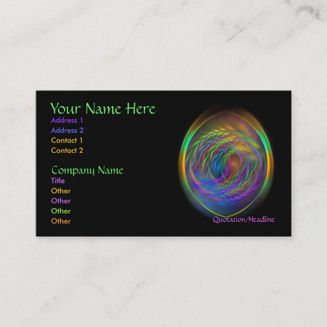 Geist der Luft-Visitenkarte Visitenkarte (Vorderseite)