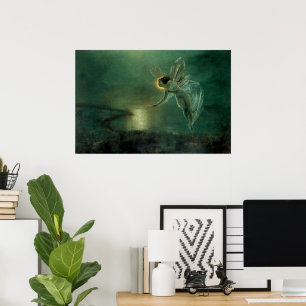 Geist der Nacht durch Grimshaw, viktorianische Fee Poster