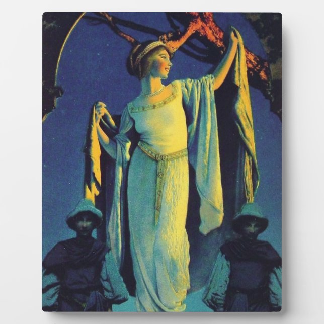 Geist der Nacht - Maxfield Parrish Fotoplatte (Vorderseite)
