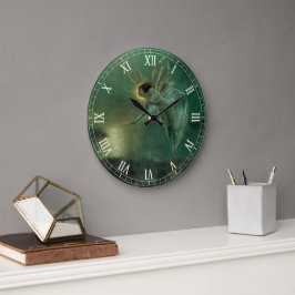 Geist der Nacht von Grimshaw, Viktorianische Fee Große Wanduhr