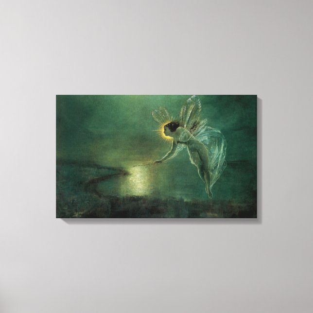 Geist der Nacht von Grimshaw, Viktorianische Fee Leinwanddruck (Vorderseite)
