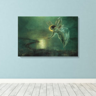 Geist der Nacht von Grimshaw, viktorianische Fee Leinwanddruck