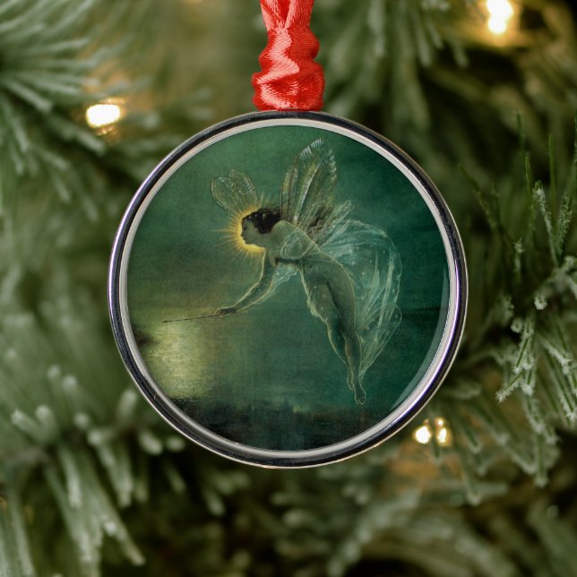 Geist der Nacht von Grimshaw, Viktorianische Fee Ornament Aus Metall (Baum)