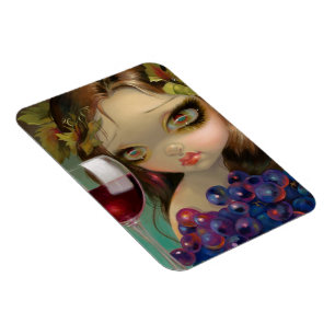 "Geist der Rebe: Merlot-" Flexmagnet Magnet