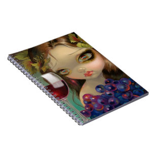 "Geist der Rebe: Merlot-" Notizbuch Notizblock