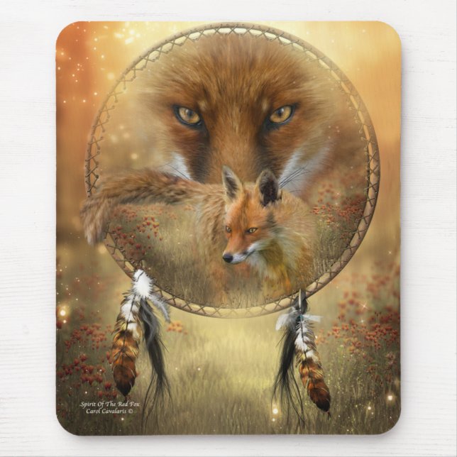 Geist der roter Fox-Kunst Mousepad (Vorne)