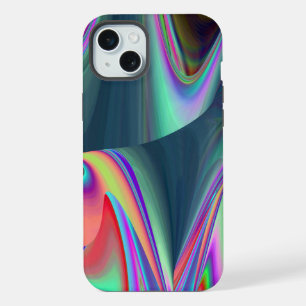 Geist der Sommerbrise, Abstrakte 3D Regenbogenkuns iPhone 15 Plus Hülle