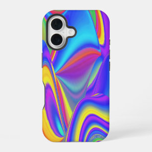 Geist der Sommerbrise, Abstrakte 3D-Regenbogenkuns iPhone 16 Hülle