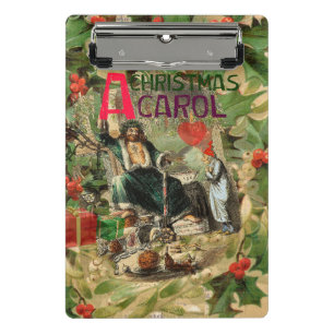 Geist-der-Weihnachtsgeschenk-Illustration Scrooge Mini Klemmbrett