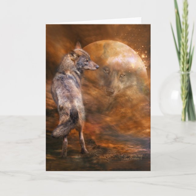 Geist der Wolf ArtCard Karte (Vorderseite)
