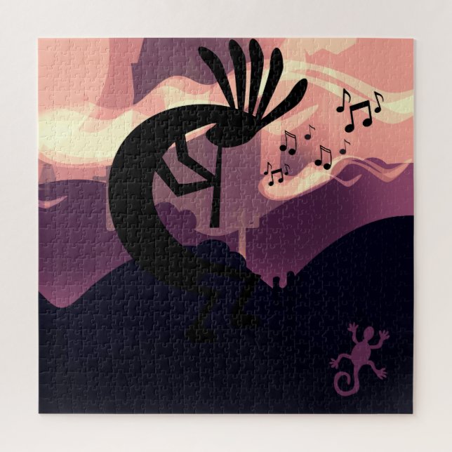 Geist der Wüstenlandschaft Kokopelli Erdton 3 (Vertikal)
