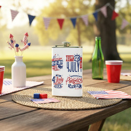 Geist des Amerikanischen Unabhängigkeitstags der U Flachmann