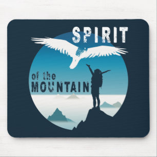 Geist des Berges - WanderGirl Mousepad