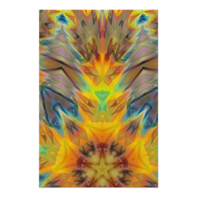 Geist des Feuers - Ken Gage Surreal Art Poster (Vorderseite)