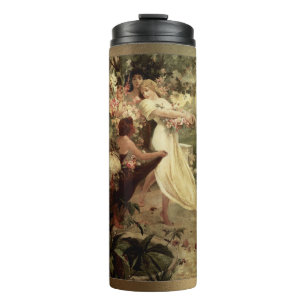 Geist des Frühlings von Alphonse Mucha Thermosbecher