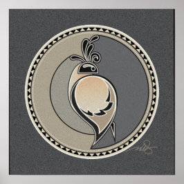 Geist des grauen Hintergrundes Poster