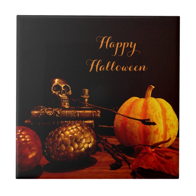 Geist des Herbstes - Stillleben Fliese (Vorderseite)