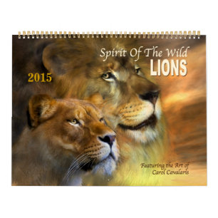 Geist des Kunstkalenders "Wilde Löwen" 2015 Kalender