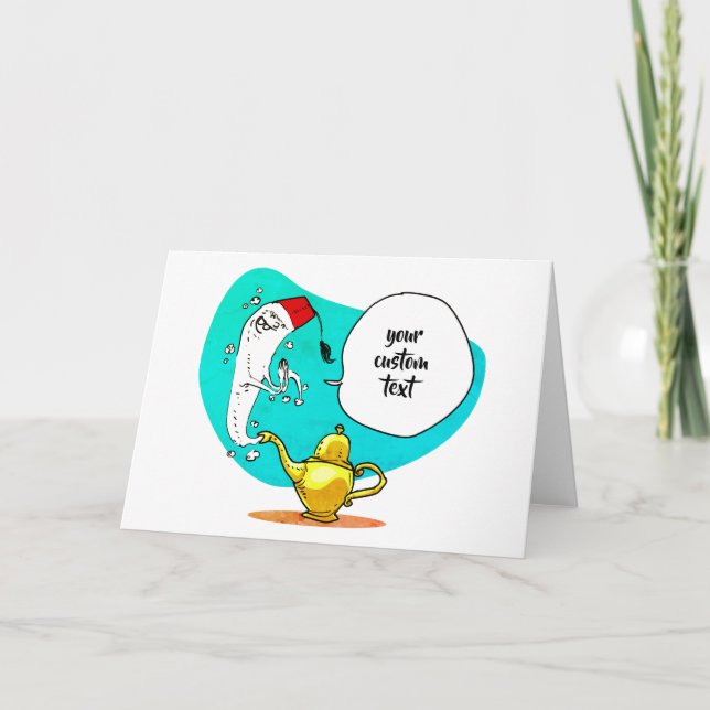 Geist des lustigen Cartoon Karte (Vorderseite)