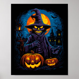 Geist des nächtlichen Halloween-Beängstigenden Gei Poster