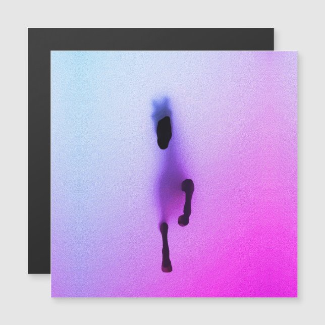 Geist des Pferdes - Abstrakte Mauer Kunst Magnetkarte (Vorne/Hinten)