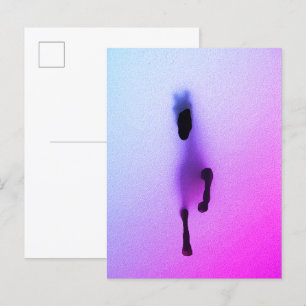 Geist des Pferdes - Abstrakte Mauer Kunst Postkarte