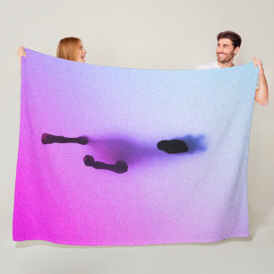 Geist des Pferdes – Abstrakte Wandkunst Fleecedecke