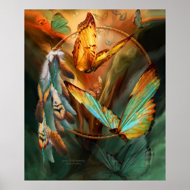 Geist des Schmetterlingskunstplakats/Print Poster (Vorne)