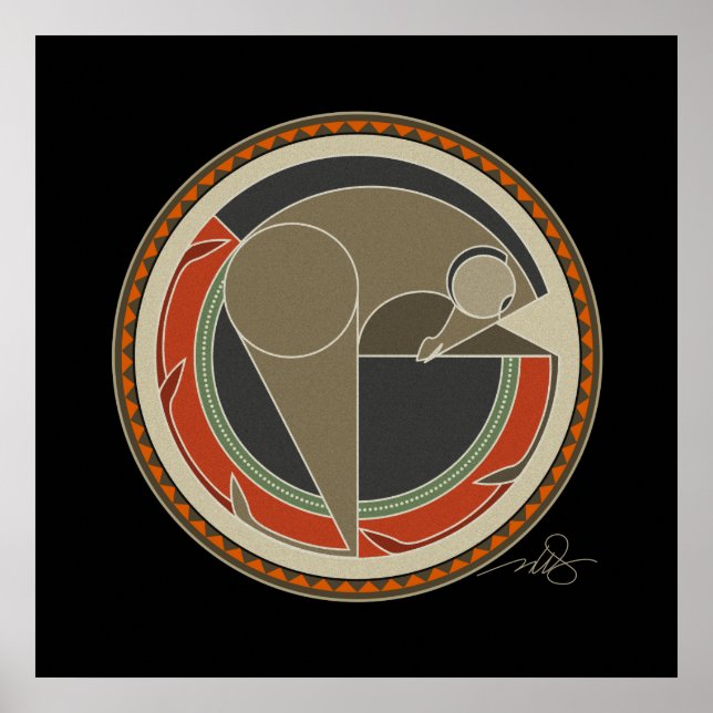 Geist des schwarzen Hintergrundes Poster (Vorne)