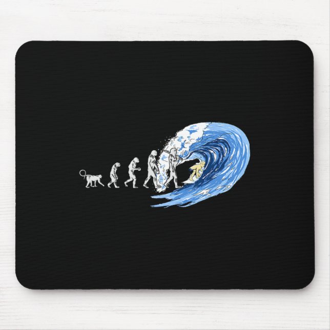 Geist des Surfens Evolution des Menschen  Mousepad (Vorne)
