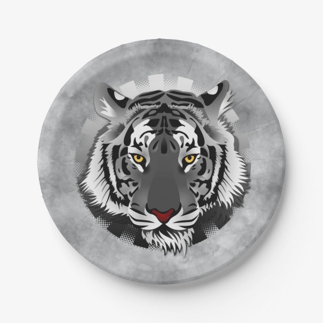 Geist des Tigers Pappteller (Vorderseite)