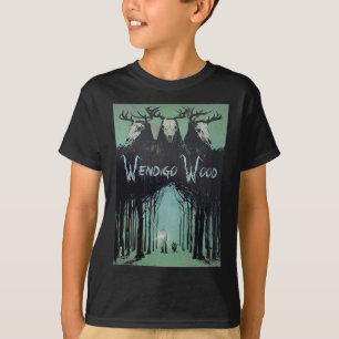 Geist des Waldes Kryptid Wendigo Wald T-Shirt