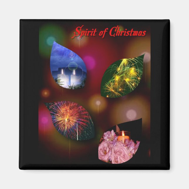 Geist des Weihnachtsmagneten Magnet (Vorne)