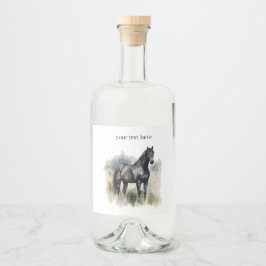 Geist des Wilden Stallion, Brauch Alkoholflaschenetikett