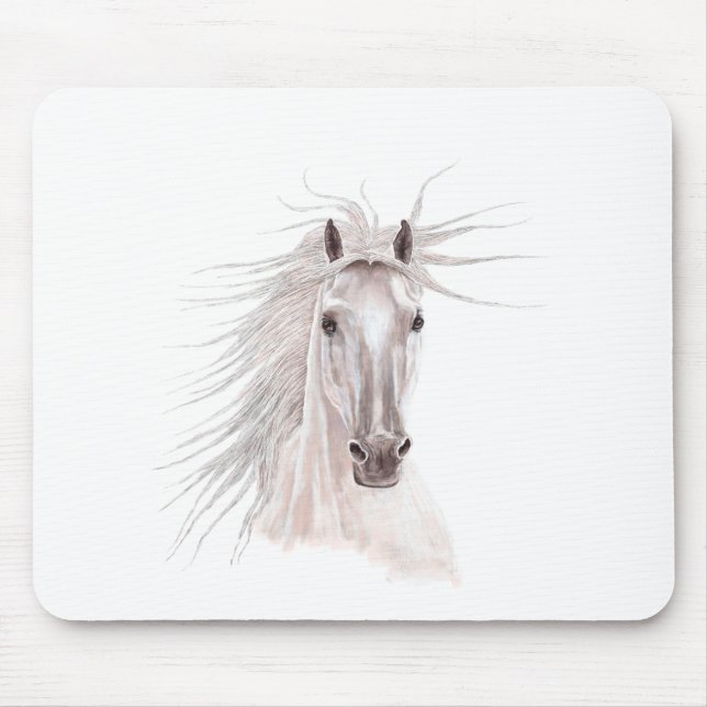 Geist des Wind-Pferds - Weinlese Mousepad (Vorne)