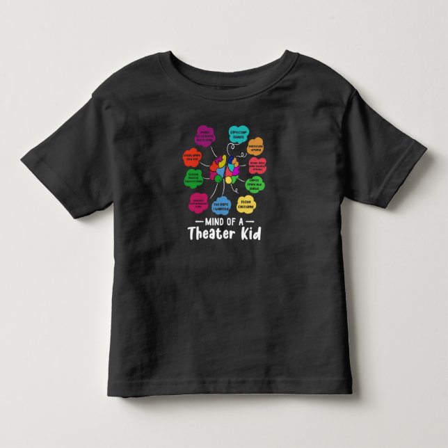 Geist eines Theaters Kind Funny Musical Theater Sc Kleinkind T-shirt (Vorderseite)