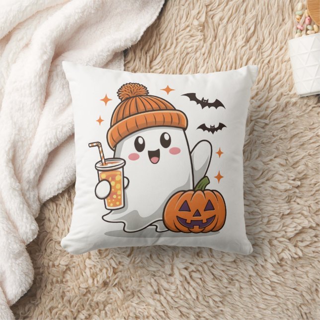 Geist, Fledermäuse, Pumpkin und Trinken, Niedliche Kissen (Decke)
