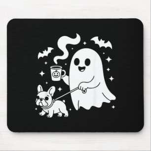 Geist gehender Hund Französische Bulldogge Kaffee Mousepad